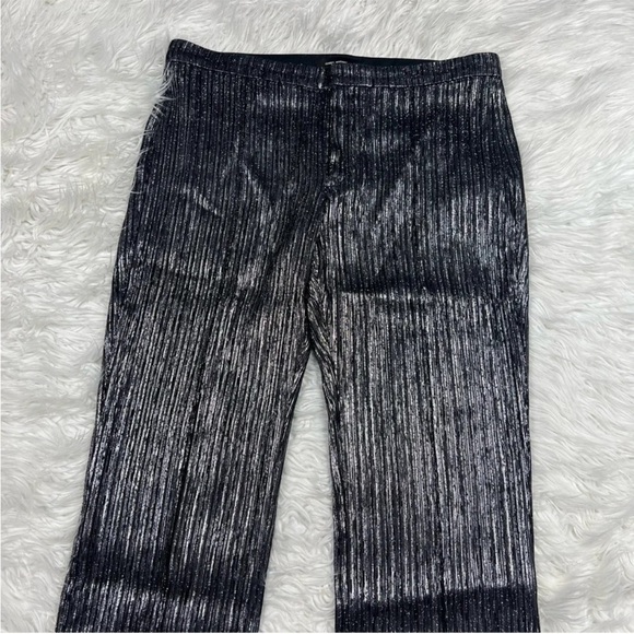NWOT Isabel Marant Dansley Party Time Trousers Pants Metallic Silver Designer 12 - Picture 6 of 12